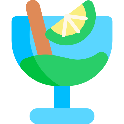 mojitos Kawaii Flat icono