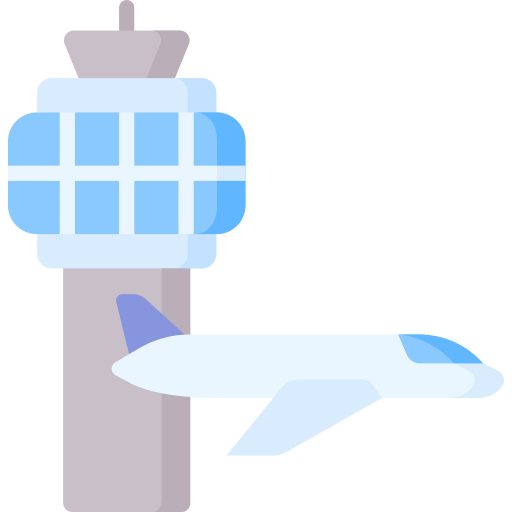 luchtverkeersleider Special Flat icoon