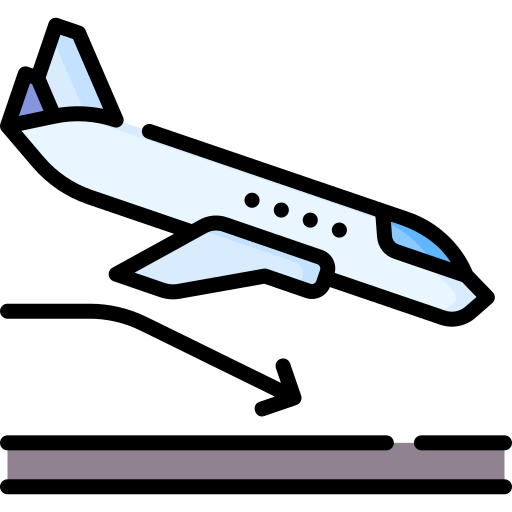 aterrizaje Special Lineal color icono