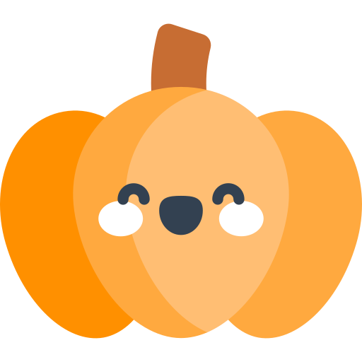 Pumpkin Kawaii Flat icon