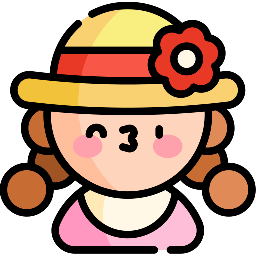 女性 Kawaii Lineal color icon