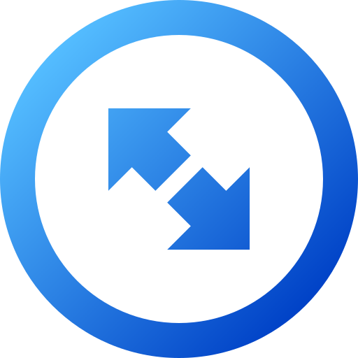 Left and right arrows Generic gradient fill icon