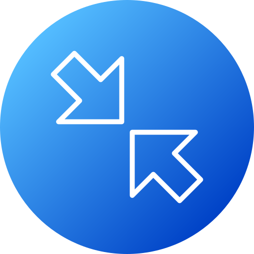 Left and right arrows Generic gradient fill icon