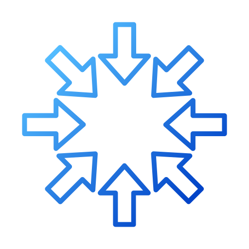 círculo de flechas Generic gradient outline icono