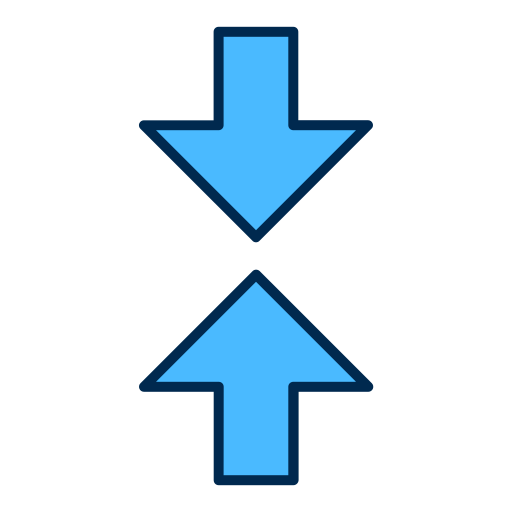 frecce su e giù Generic color lineal-color icona