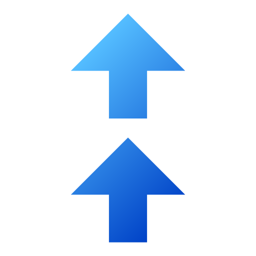 Up arrows Generic gradient fill icon