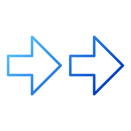 strzałki w prawo Generic gradient outline ikona