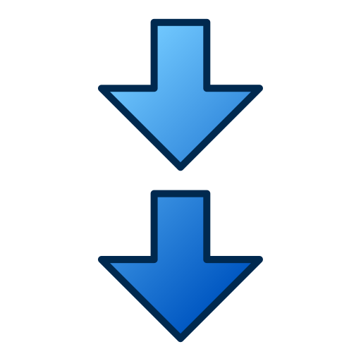 Down arrows Generic gradient lineal-color icon