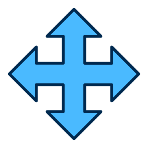 Four arrows Generic color lineal-color icon