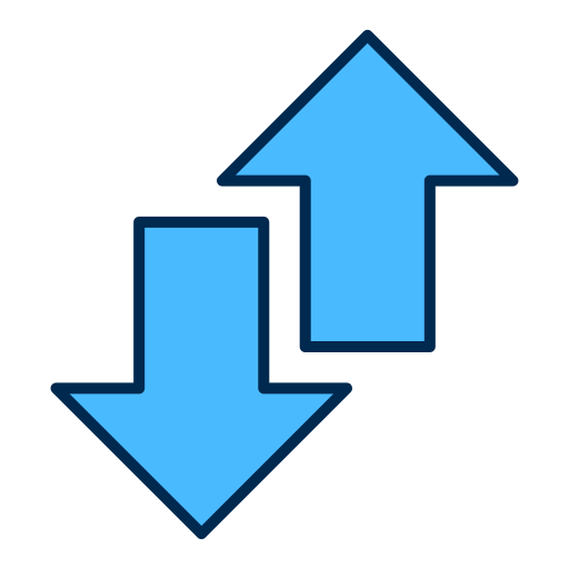 flechas arriba y abajo Generic color lineal-color icono