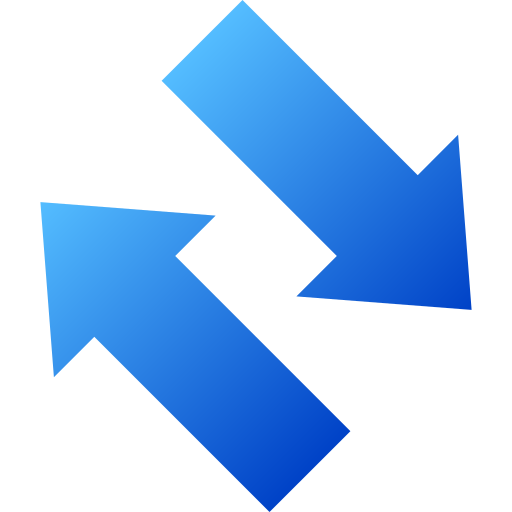 Left and right arrows Generic gradient fill icon