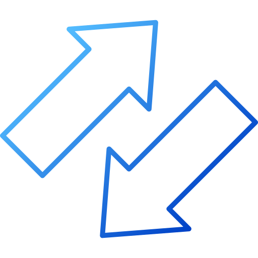 flechas izquierda y derecha Generic gradient outline icono