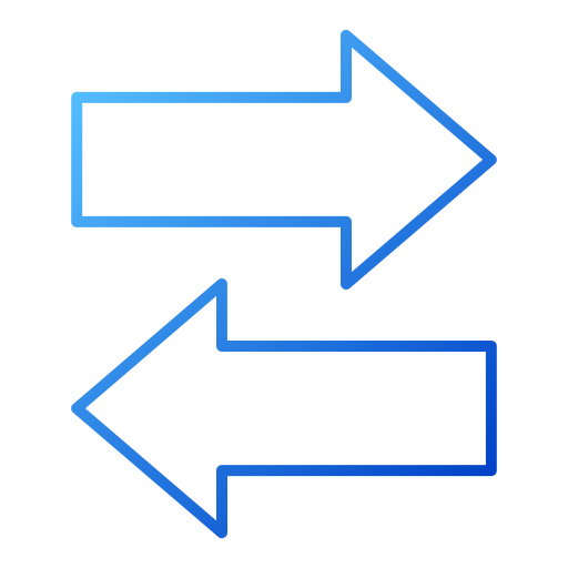 pfeile nach links und rechts Generic gradient outline icon