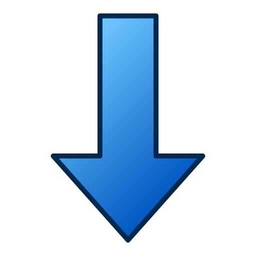 Down arrow Generic gradient lineal-color icon