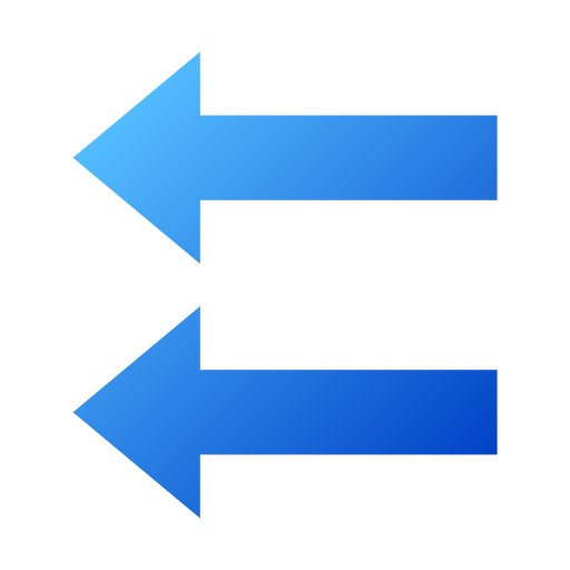Left arrows Generic gradient fill icon