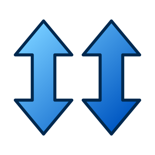 Up and down arrows Generic gradient lineal-color icon