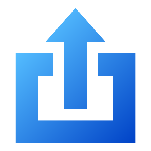 Upload Generic gradient fill icon