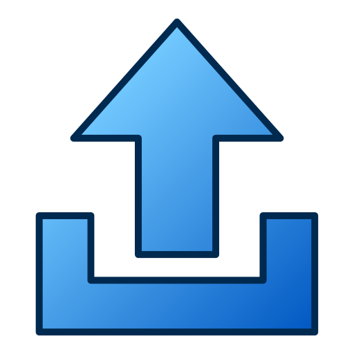 hochladen Generic gradient lineal-color icon