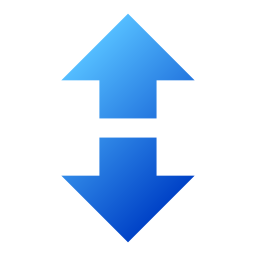 Up and down arrow Generic gradient fill icon
