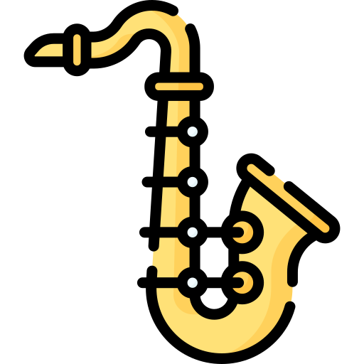 saxofón Special Lineal color icono