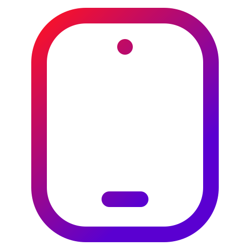 tableta Generic gradient outline icono