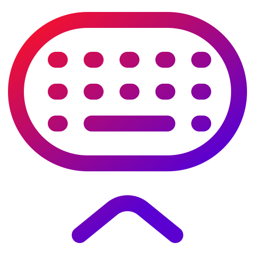 キーボード Generic gradient outline icon