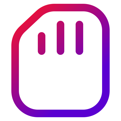 simカード Generic gradient outline icon