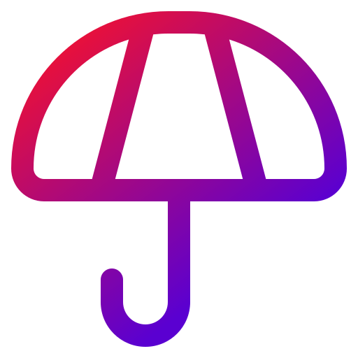 parapluie Generic gradient outline Icône