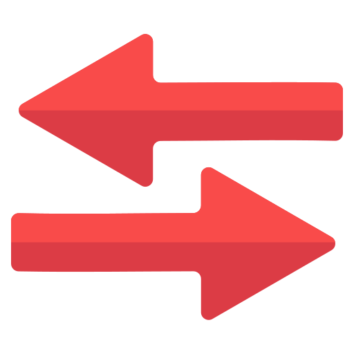 Right and left Generic color fill icon