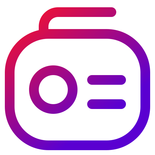 카메라 Generic gradient outline icon