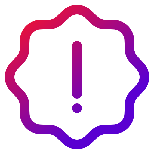 warnung Generic gradient outline icon