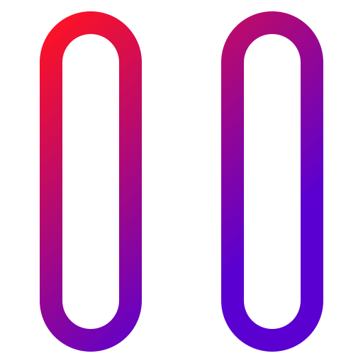 pausa Generic gradient outline icono