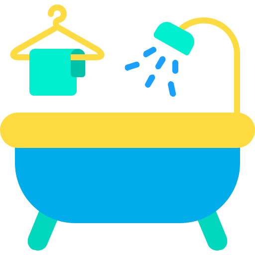 Bathtub Generic color fill icon