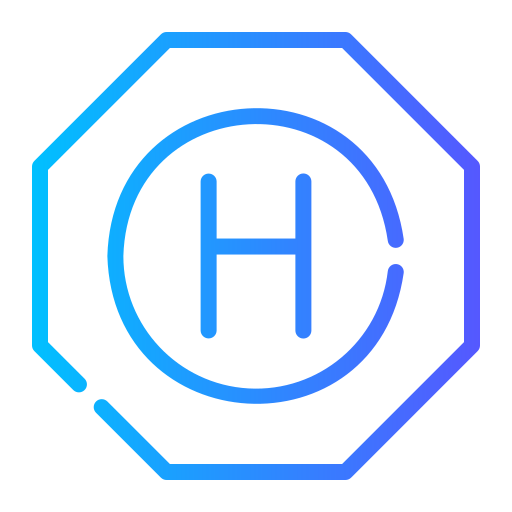 Heliport Generic gradient outline icon