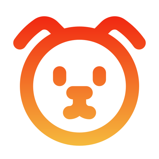 犬 Generic gradient outline icon