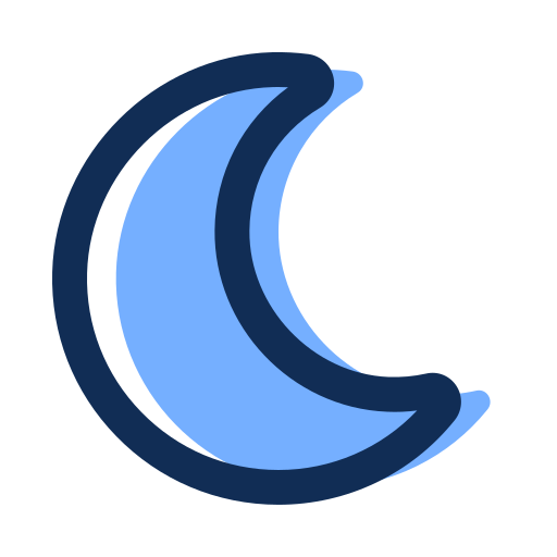 Crescent moon Generic color lineal-color icon