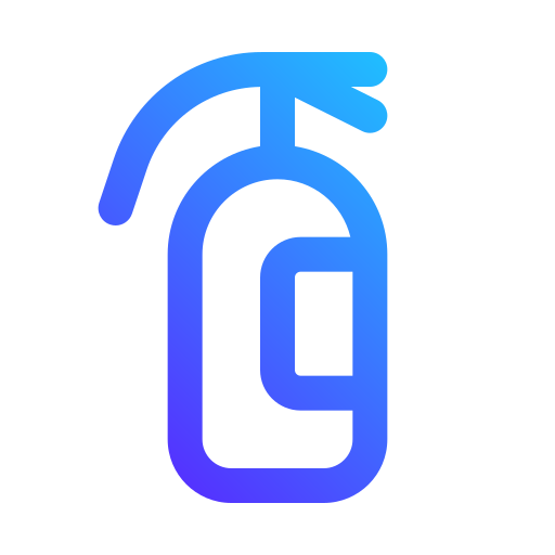 brandblusser Generic gradient outline icoon