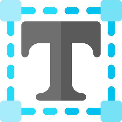 typografia Basic Rounded Flat ikona