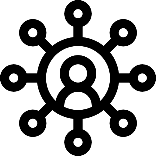 나누는 Basic Rounded Lineal icon