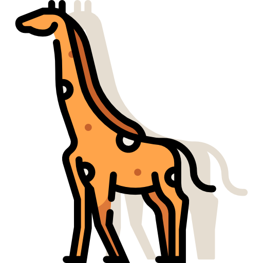 giraffe Chanut is Industries Lineal Color icoon
