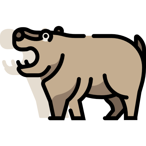 nijlpaard Chanut is Industries Lineal Color icoon