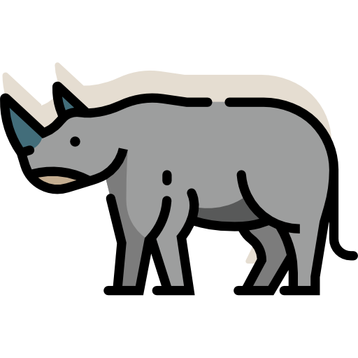 Rhinoceros Chanut is Industries Lineal Color icon