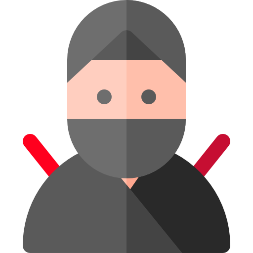 ninja Basic Rounded Flat icon