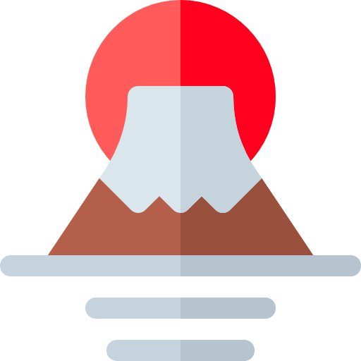 fuji berg Basic Rounded Flat icon