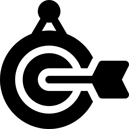 cible Basic Rounded Filled Icône