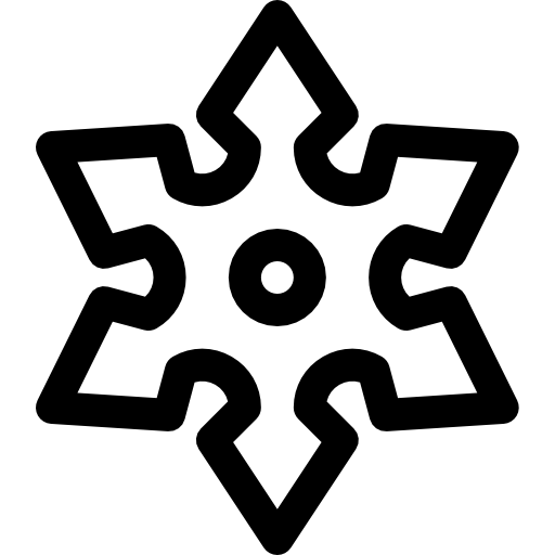 szurikeny Basic Rounded Lineal ikona