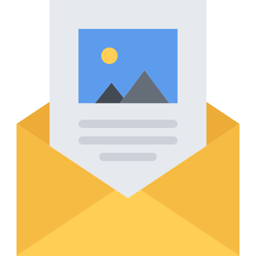 Newsletter Coloring Flat icon
