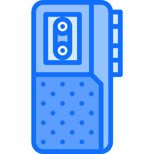 dictáfono Coloring Blue icono