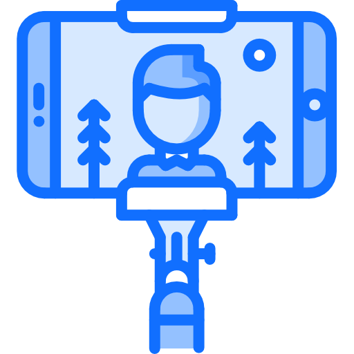 셀카 Coloring Blue icon