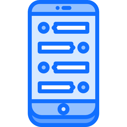 téléphone intelligent Coloring Blue Icône